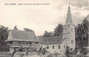 Kiribati - Gilbert Islands - NONOUTI - Church and sisters' convent - Publ. unkno - Picture 1 of 2