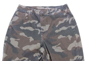 American Eagle Jeans Women Size 12 Camo Corduroy Medium Wash Flex Waist - Picture 1 of 14