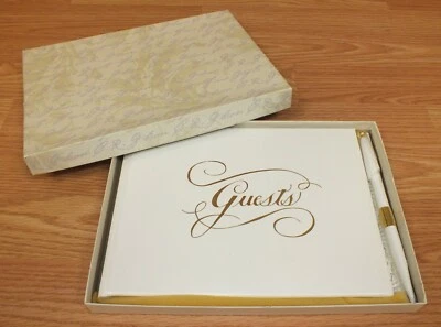 Libro de firma genuino de invitados de boda C.R Gibson con espacio para 912 invitados *LEER* Foto 1 de 4