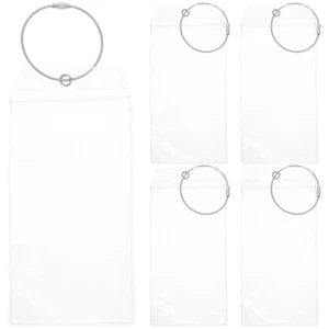 5 Sets Gepäck Etiketten Halter Krankenschwester Arbeit Karten Hüllen Transparent Abzeichen Abdeckung - Bild 1 von 12