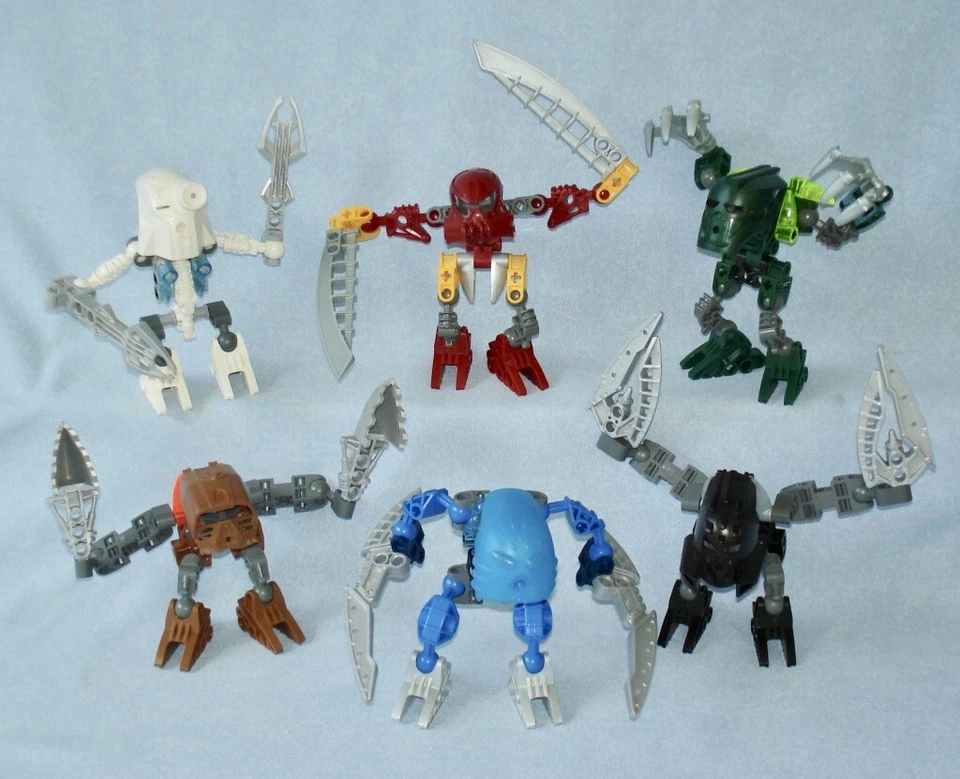 2006 Lego Bionicle - Todos os 6 MATORAN de VOYA NUI (8721 ~ 8726) Kazi Balta Dalu +   - Imagem 1 de 4