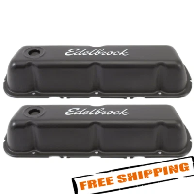 Edelbrock 4603 Signature Series Valve Covers for Ford 260-289-302 & 351W - Image 1 of 3