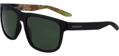 Dragon Alliance Sesh LL Matte Black Soft Square Sunglasses w/ Lumalens Lens 0388 - Image 1 of 3