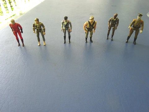 1981 Mego Eagle Force Soldiers Metal 3 Inch Figures Cover