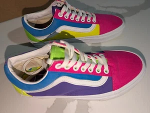 Vans Old Skool Retro Neon Multicolore Sneakers Donna 8 - Foto 1 di 8