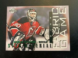1997-98 LEAF LIMITED FABRIC OF THE GAME WINS Martin Brodeur xxx/750