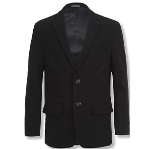Calvin Klein Boys' Bi-Stretch Blazer Suit Jacket, 2-Button Single Breasted, 16