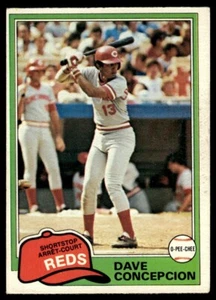 1981 O-Pee-Chee Dave Concepcion Cincinnati Reds #83 R76 - Picture 1 of 2
