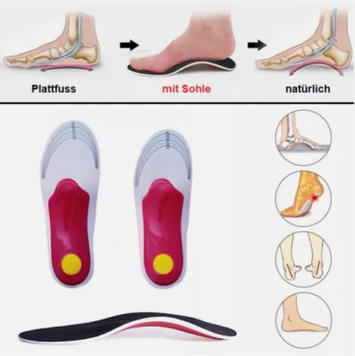 Insoles shoe insoles orthopedic insoles heel spur flat foot EU 35-46 - Image 1 of 4