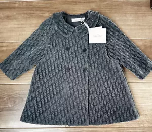 Christian Dior Coat Outerwear Gray Size 18M Baby Kids Authentic - Picture 1 of 7