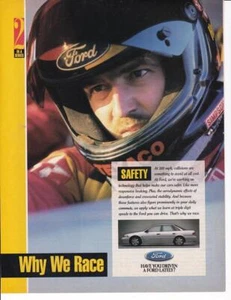 1993 Ford Texaco Rennwagen Print-Anzeige / Davey Allison / tolles Foto - Bild 1 von 1