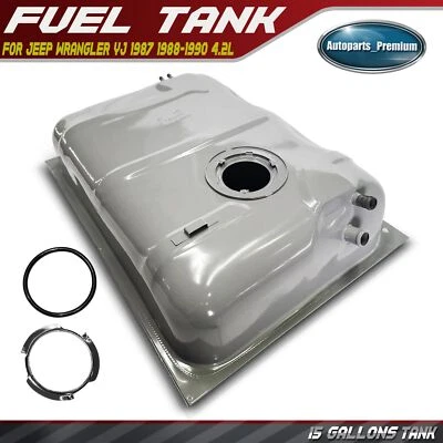 15 Gallons Fuel Tank for Jeep Wrangler YJ 1987 1988-1990 L6 4.2L with Steel Tank - Image 1 of 4