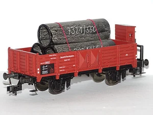 FLEISCHMANN ( 5209 ) SCHÖNER KIPPERWAGEN MIT GUERITE DB TRANSPORT VON 3 ROHREN HO - Bild 1 von 5