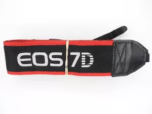 Canon EOS 7D EW-EOS7D Genuine DSLR Black / Red / White Camera Neck Strap - Picture 1 of 8