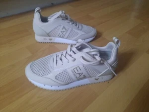 Emporio Armani Trainer Shoes Size 5 Uk beige - Picture 1 of 8