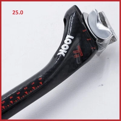 NOS LOOK ERGOPOST TI 碳纤维座椅 25.0 毫米 2 球 255 毫米老式公路赛车 — 第 1/4 张图片