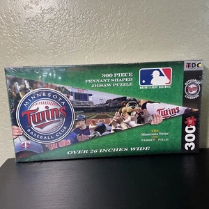 Jigsaw Puzzle MLB Minnesota Twins Pennant Shaped 300 Piece NEW Sealed - Picture 1 of 2