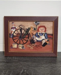 Raggey Ann Picture Artwork signed CINDI Frame Size 8x6 - Picture 1 of 12