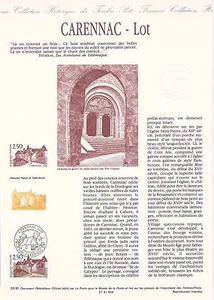 Document Philatélique 1er Jour : 26 1991 - Carennac - Lot - Picture 1 of 1