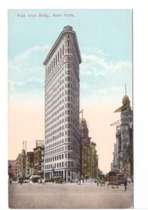Edificio de hierro plano, postal vintage de la ciudad de Nueva York - Imagen 1 de 2
