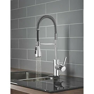 WATERSMITH HERITAGE SEVILLE PULL-OUT SPRAY MONO MIXER KITCHEN TAP CHROME - Picture 1 of 5