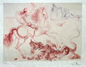 Salvador Dali Litografia COA originale firmata numerata a mano crayon Dalì@ - Bild 1 von 12