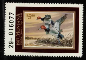 1987 5.00 Montana State Duck MNH Free Shipping in the USA!! - Picture 1 of 1