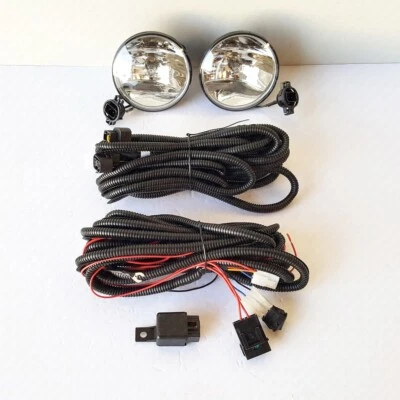 Luz antiniebla transparente para Ford Mustang Shelby GT500 2007 2008 2009 con bombilla de interruptor de cable Foto 1 de 4