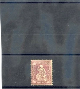 SUIZA Sc 59 (MI 35)F-EN MUY BUEN ESTADO USADO 1867 50c LILA $80 - Imagen 1 de 1