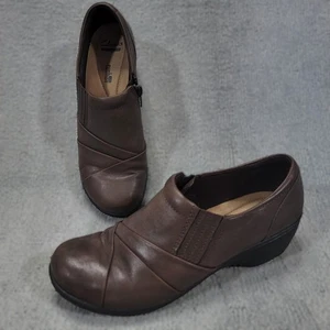 Zapatos al tobillo Clarks Collection para mujer de cuero marrón 8,5 con cremallera - Imagen 1 de 11