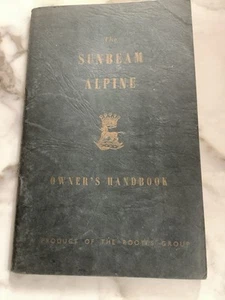 Sunbeam Alpine - Owners Handbook - 1959 - Original Rootes Group - IB 324/2 - Picture 1 of 14