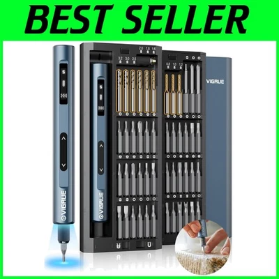 Cordless Mini Electric Screwdriver Set - 400RPM with Magnetic Bits and LED Light - Image 1 of 4