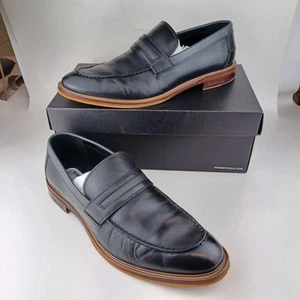 NEW Kenneth Cole Prewitt Penny Loafers Black/Grey Men's US 12D/EU 46/UK 11 HTF - Picture 1 of 19