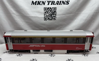 LGB 3067 Swiss 1st Class Rhatische Bahn Passenger Car G Scale Metal Wheels LN - Image 1 of 4