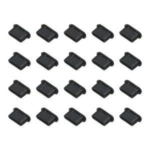 0.4 Inch USB Type A Dust Plug, 20 Pcs Anti Dust Plug Cover Female End, Black - Photo 1 sur 6
