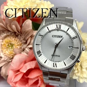 CITIZEN Eco-Drive Solar Date H415-S112907 Excellent Condition - Picture 1 of 12