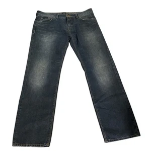 Hugo Boss Maine Jeans Mens W38 L32 Blue 100% Cotton Zip Fly Regular Fit - Picture 1 of 17