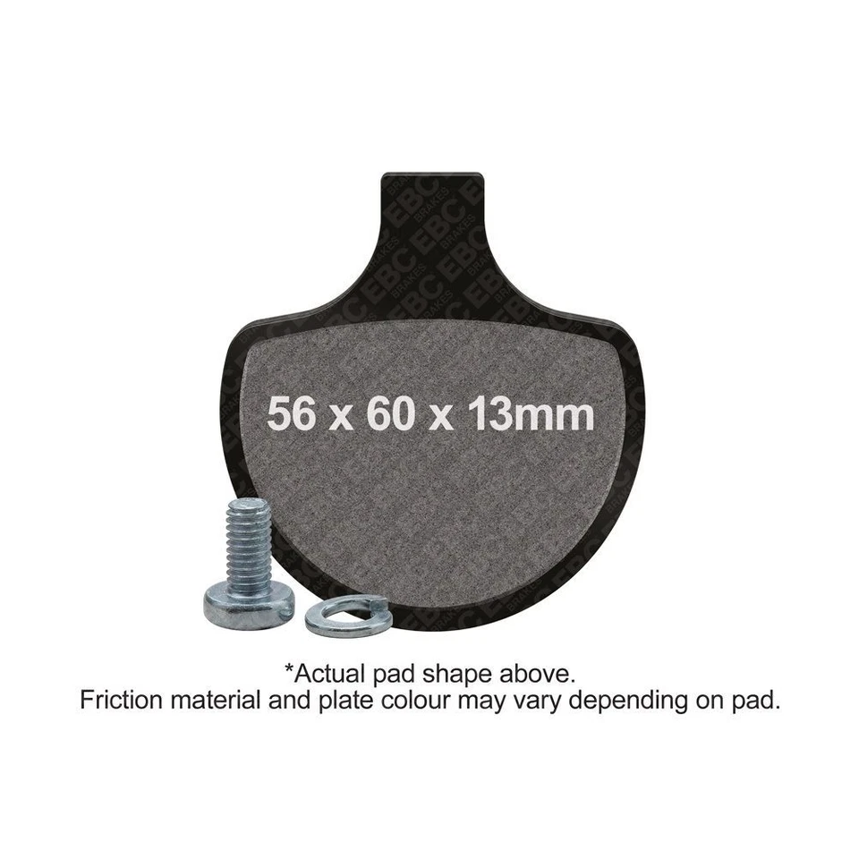 Juego de pastillas de freno delanteras izquierda EBC Pro HH para Harley Davidson Softail FLSTC 1987-1999 Foto 1 de 1