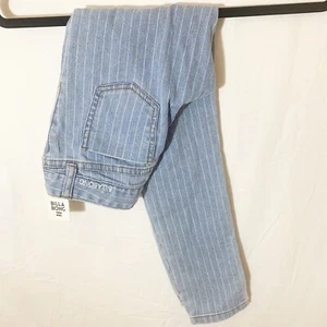 NWT BILLABONG Denim Moonlight Pants Pinstripe Youth Little Girls Size 6X - Picture 1 of 8
