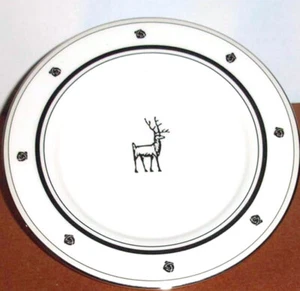 Kate Spade Donner Road Tidbit Plate (1) Platino Reno Motivo EE. UU. Lenox Nuevo - Imagen 1 de 2
