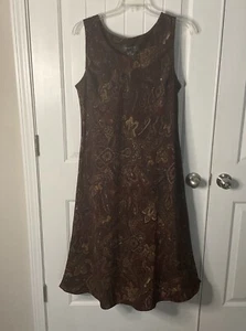 EUC Womens Studio I Sleeveless Dress Calf Length Layer Lined Size 18 Multicolor - Picture 1 of 3