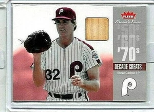 STEVE CARLTON 2006 FLEER GREATS OF THE GAME '70's DECADE GREATS GAME USED BAT - Picture 1 of 1