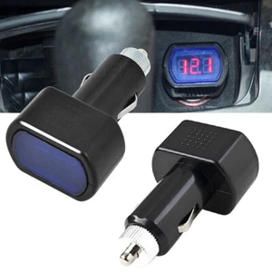 Digital LED Auto Car Cigarette Lighter Volt Voltage Gauge Meter Monitor 12V/24V - Picture 1 of 11
