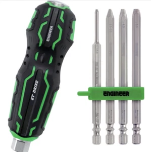 JUEGO DE HERRAMIENTAS DE EXTRACCIÓN DE PERNOS DE TORNILLO HEXAGONAL TRITURADO INGENIERO "GT DRIVE NEJI MOGURA" DZ-74 - Imagen 1 de 5