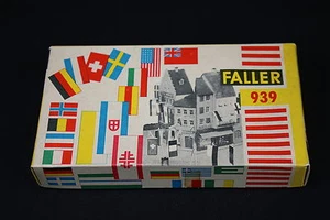W043 FALLER Train Maquette 939 Assortiment drapeaux pays flag assortment - Picture 1 of 8