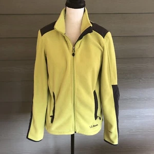 LL BEAN POLAR TEC Women’s Sz Small S Women’s Green Fleece Full Zip Jacket Coat - Picture 1 of 7