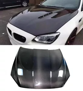 Real Carbon Front Hood Vented Bonnet Cover 12-17 For BMW 6 Series M6F06 F12F13 E - Picture 1 of 10