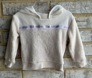 Calvin Klein Plush Long Sleeve Pullover Soft Hoodie Girl's Size 18M. - Picture 1 of 8