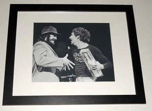 Framed John Bonham / Keith Moon Pic - mid 70's The Who Led Zeppelin b/w 16"x13" - Picture 1 of 3