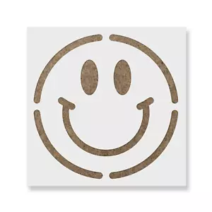 Smiley Face Stencil - Stencil Mylar durevoli e riutilizzabili - Foto 1 di 5
